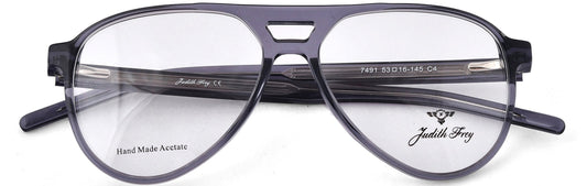 JF7491 - C4 - Handmade Bio Acetate - Slate Grey - glassesbyahana.com