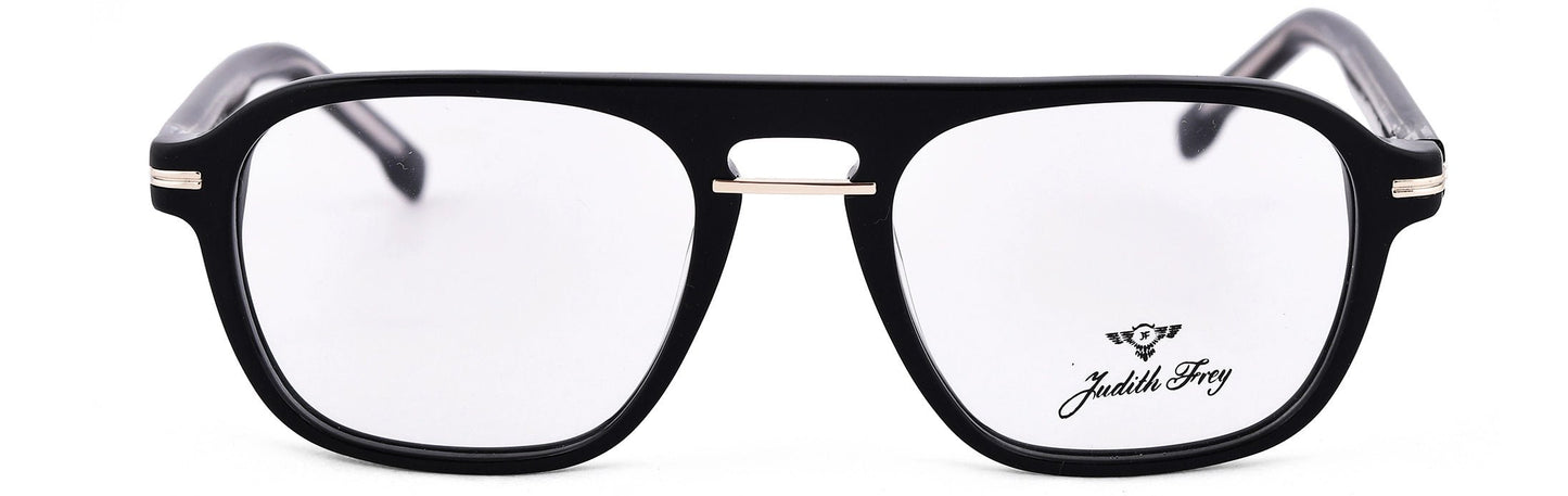 JF7667 - C1 - Handmade Bio Acetate - Midnight Black - glassesbyahana.com