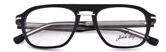 JF7667 - C1 - Handmade Bio Acetate - Midnight Black - glassesbyahana.com