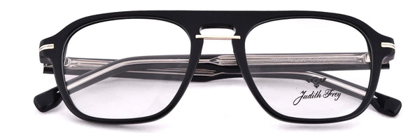 JF7667 - C1 - Handmade Bio Acetate - Midnight Black - glassesbyahana.com