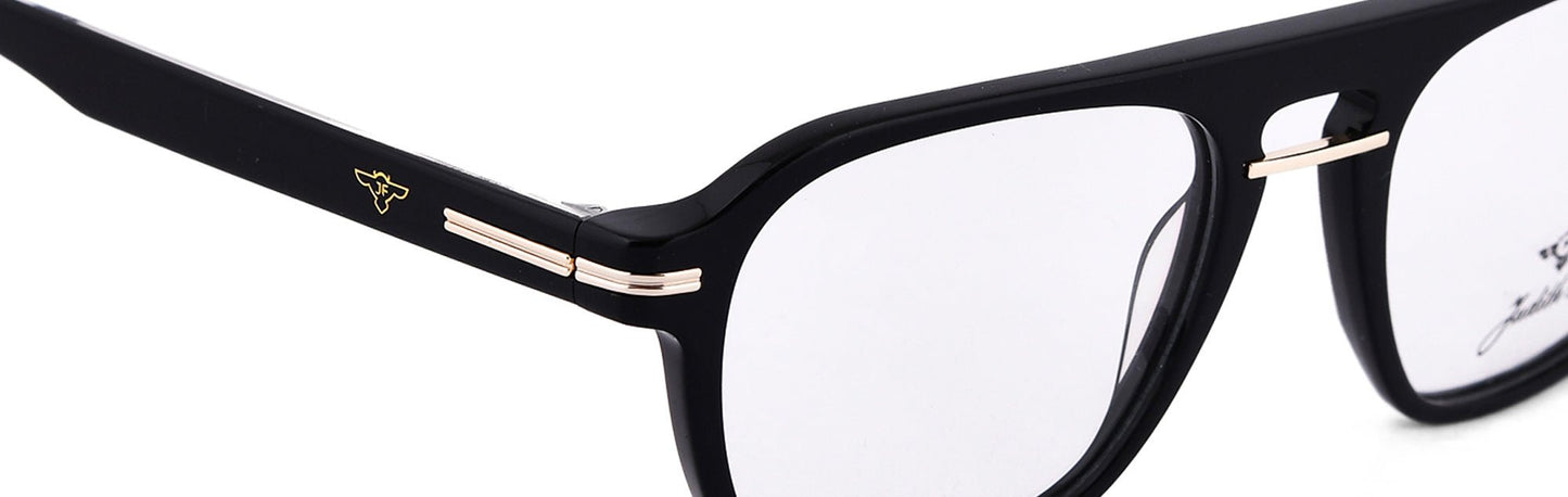 JF7667 - C1 - Handmade Bio Acetate - Midnight Black - glassesbyahana.com