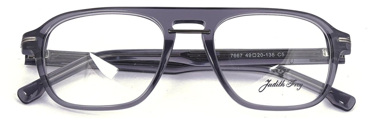 JF7667 - C5 - Handmade Bio Acetate - Slate Grey - glassesbyahana.com