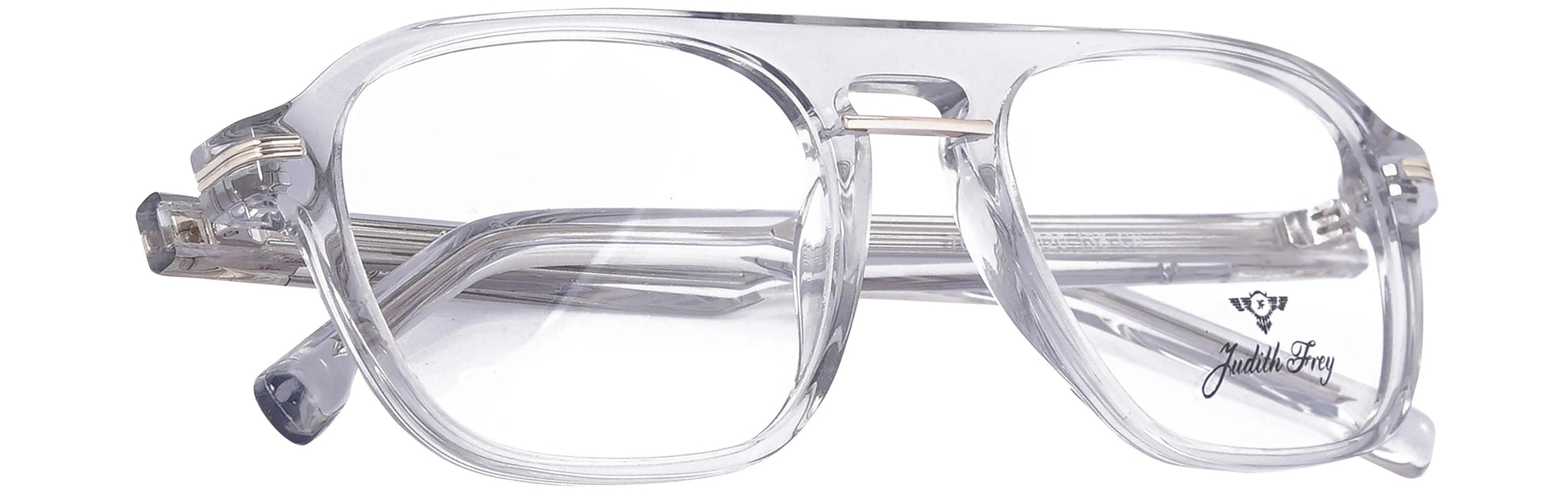 JF7667 - C6 - Handmade Bio Acetate - Crystal Clear - glassesbyahana.com