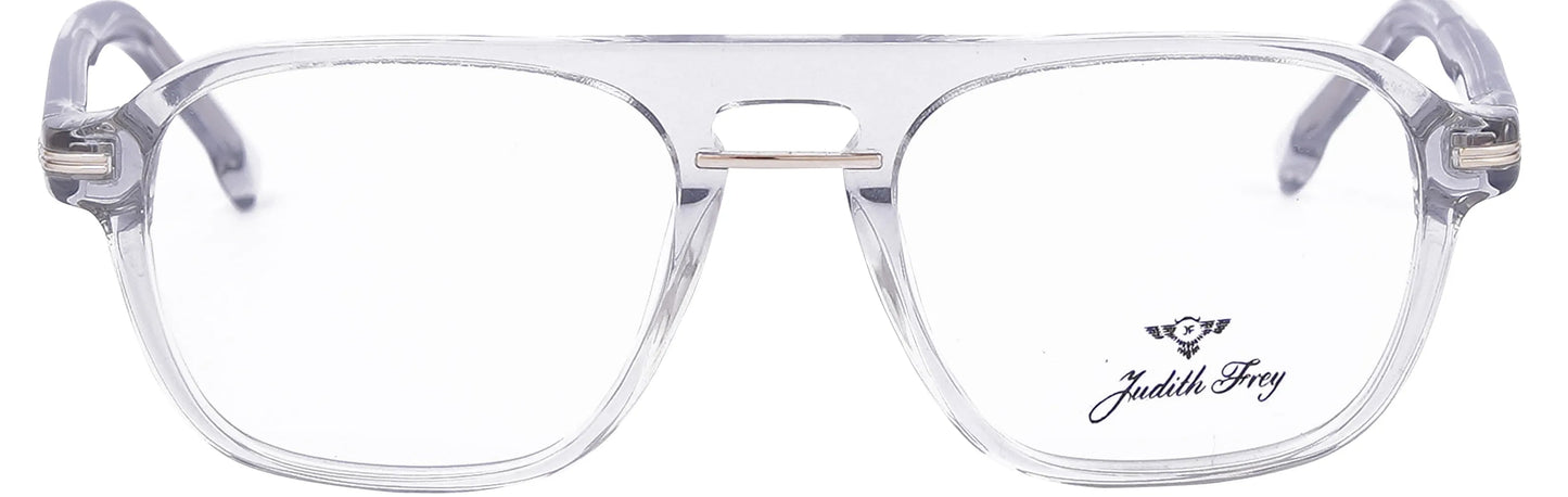JF7667 - C6 - Handmade Bio Acetate - Crystal Clear - glassesbyahana.com