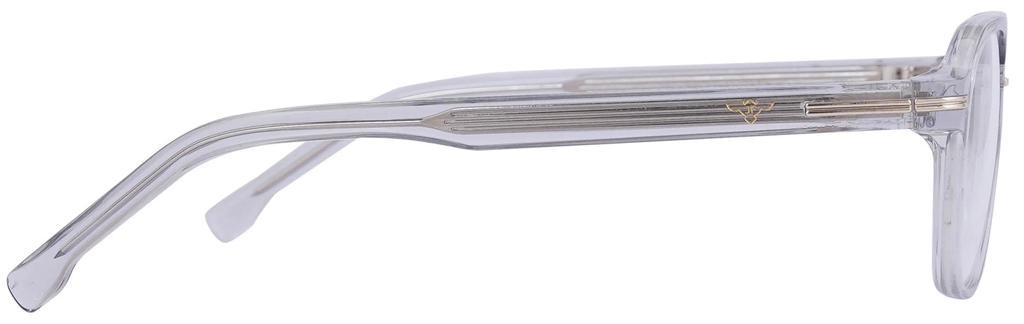 JF7667 - C6 - Handmade Bio Acetate - Crystal Clear - glassesbyahana.com