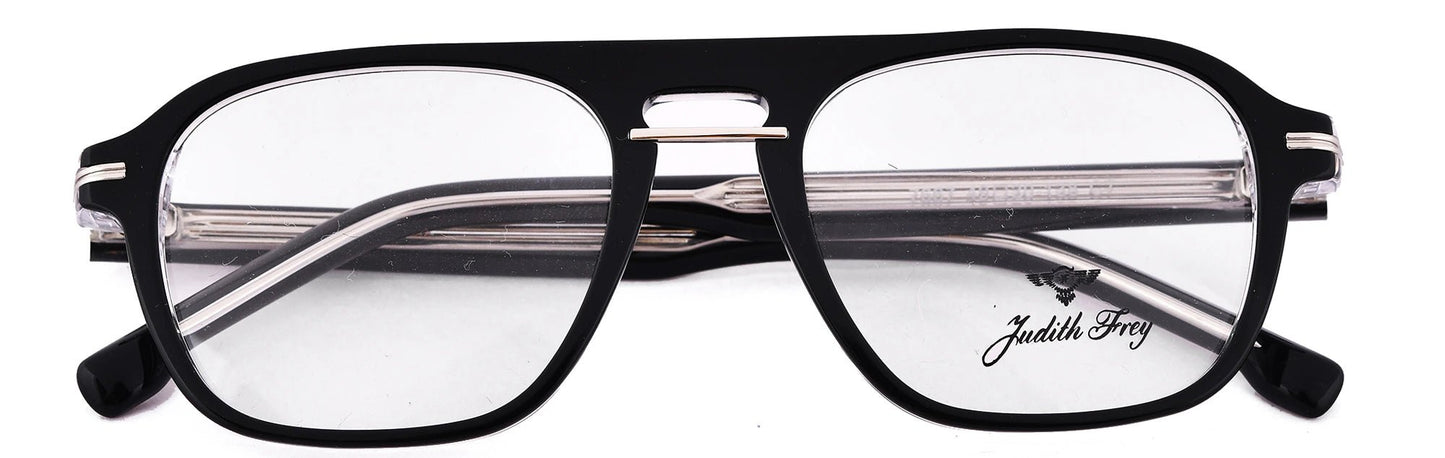JF7667 - C7 - Handmade Bio Acetate - Midnight Black - glassesbyahana.com