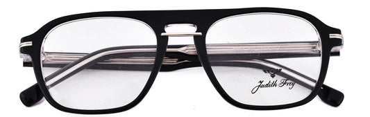 JF7667 - C7 - Handmade Bio Acetate - Midnight Black - glassesbyahana.com