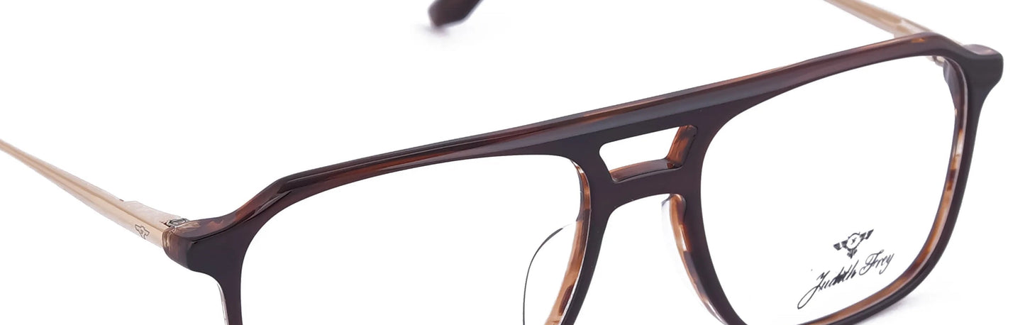 JF7823 - C4 - Handmade Bio Acetate - Havana Brown - glassesbyahana.com