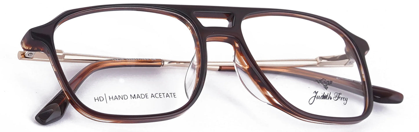 JF7823 - C4 - Handmade Bio Acetate - Havana Brown - glassesbyahana.com