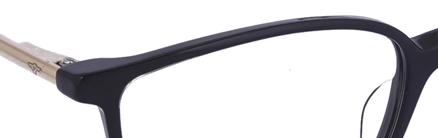 JF7869 - C1 - Handmade Bio Acetate - Midnight Black - glassesbyahana.com