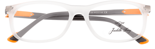 JF8001-C5-Handmade Bio-Acetate-Crystal Clear - glassesbyahana.com