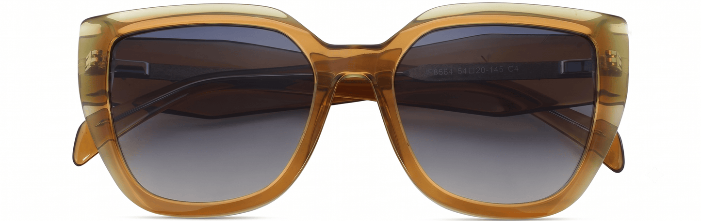 JF8564-C4-Handmade Bio Acetate-Golden Honey - glassesbyahana.com