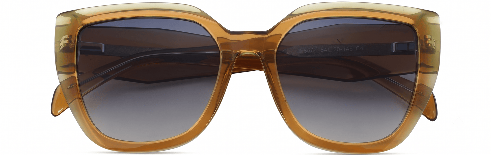 JF8564-C4-Handmade Bio Acetate-Golden Honey - glassesbyahana.com