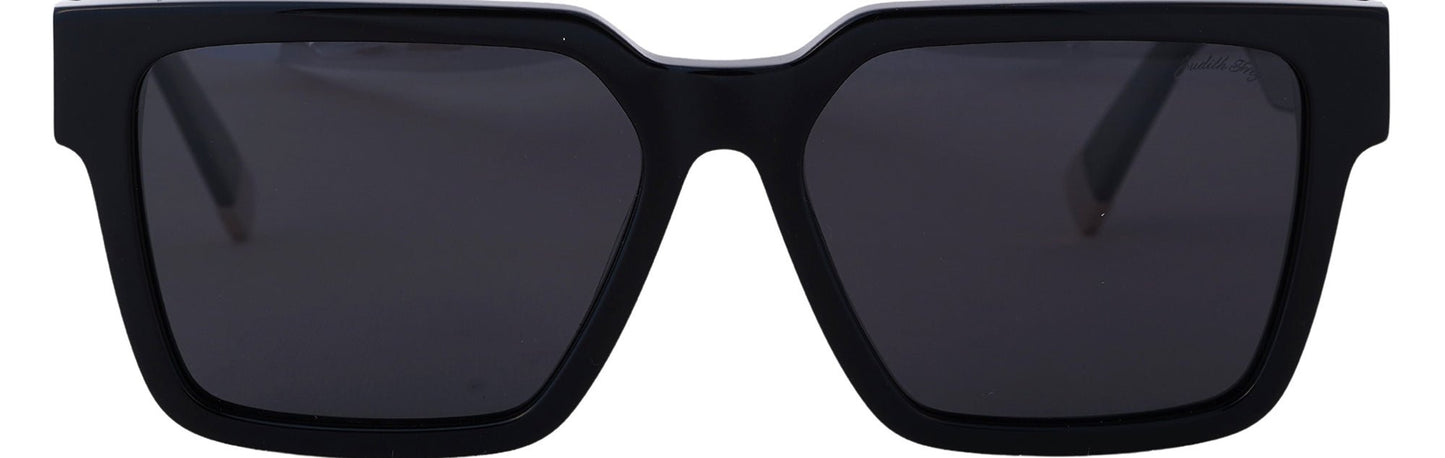 JF8575-C1-Handmade Bio Acetate-Jet Black - glassesbyahana.com