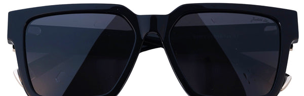 JF8575-C1-Handmade Bio Acetate-Jet Black - glassesbyahana.com