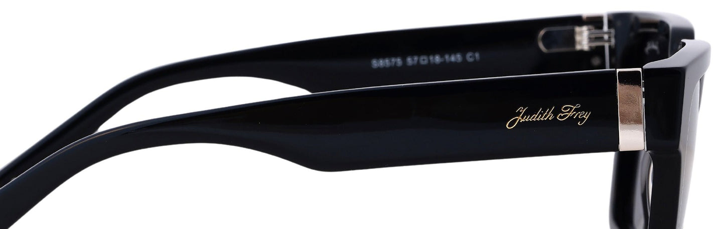 JF8575-C1-Handmade Bio Acetate-Jet Black - glassesbyahana.com