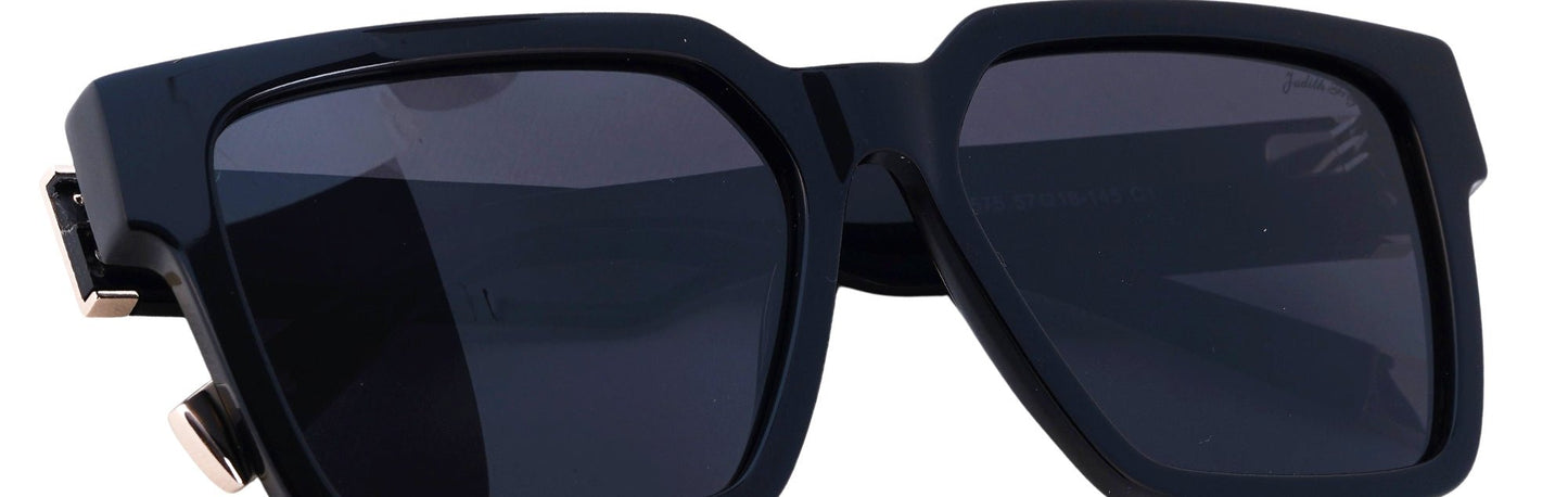 JF8575-C1-Handmade Bio Acetate-Jet Black - glassesbyahana.com
