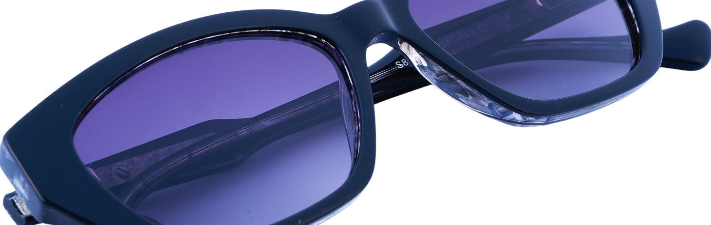 JF8698-C1-Handmade Bio Acetate-Violet Noir - glassesbyahana.com