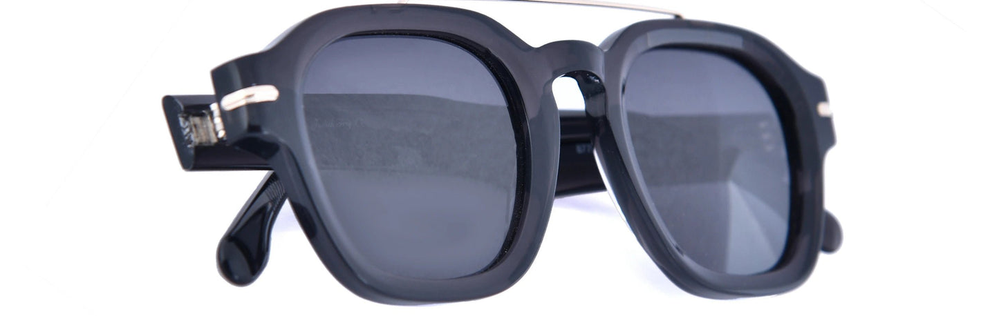 JF8775 - C4 - Handmade Bio Acetate - Midnight Black - glassesbyahana.com