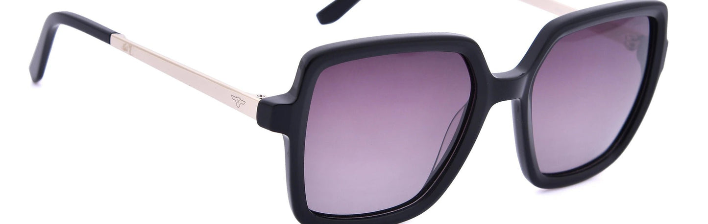 JF8781 - C1 - Handmade Bio Acetate - Midnight Black - glassesbyahana.com