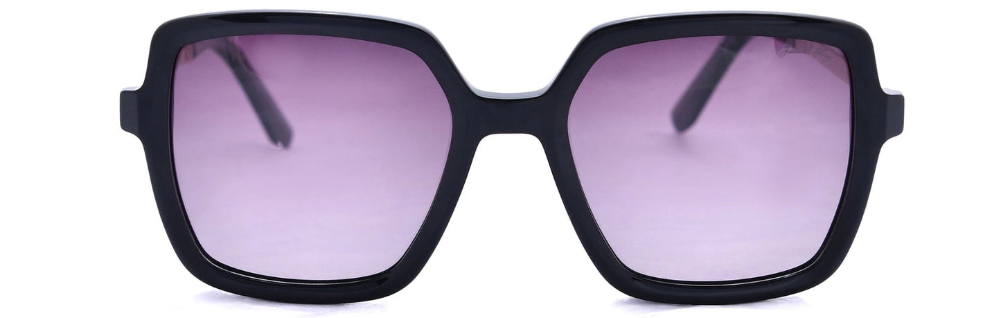 JF8781 - C1 - Handmade Bio Acetate - Midnight Black - glassesbyahana.com