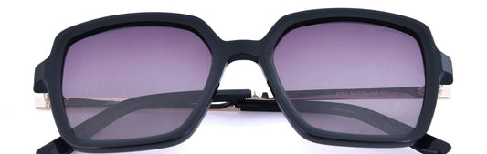 JF8781 - C1 - Handmade Bio Acetate - Midnight Black - glassesbyahana.com