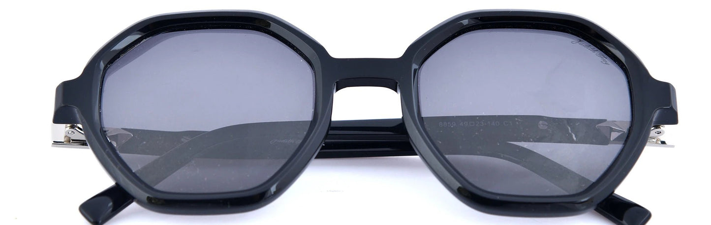 JF8859 - C1 - Handmade Bio Acetate - Midnight Black - glassesbyahana.com