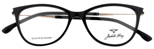 JF9196-C1-Handmade Bio Acetate-Midnight Black - glassesbyahana.com