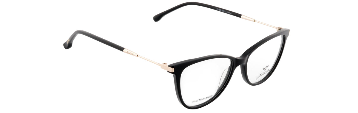 JF9196-C1-Handmade Bio Acetate-Midnight Black - glassesbyahana.com