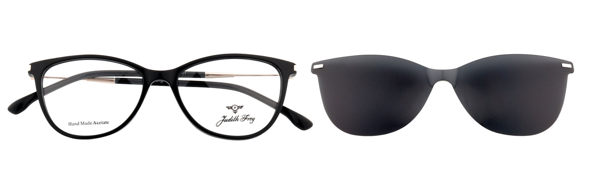 JF9196-C1-Handmade Bio Acetate-Midnight Black - glassesbyahana.com