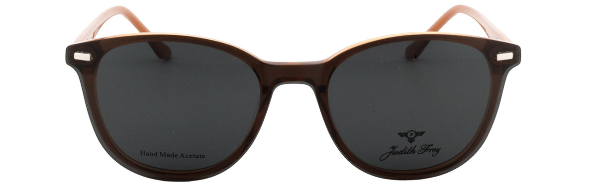 JF9216-C3-Handmade Bio Acetate-Translucent Amber - glassesbyahana.com