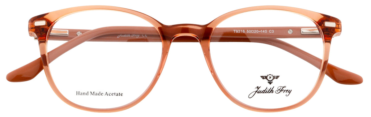 JF9216-C3-Handmade Bio Acetate-Translucent Amber - glassesbyahana.com