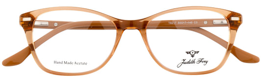 JF9217-C3-Handmade Bio Acetate-Translucent Amber - glassesbyahana.com