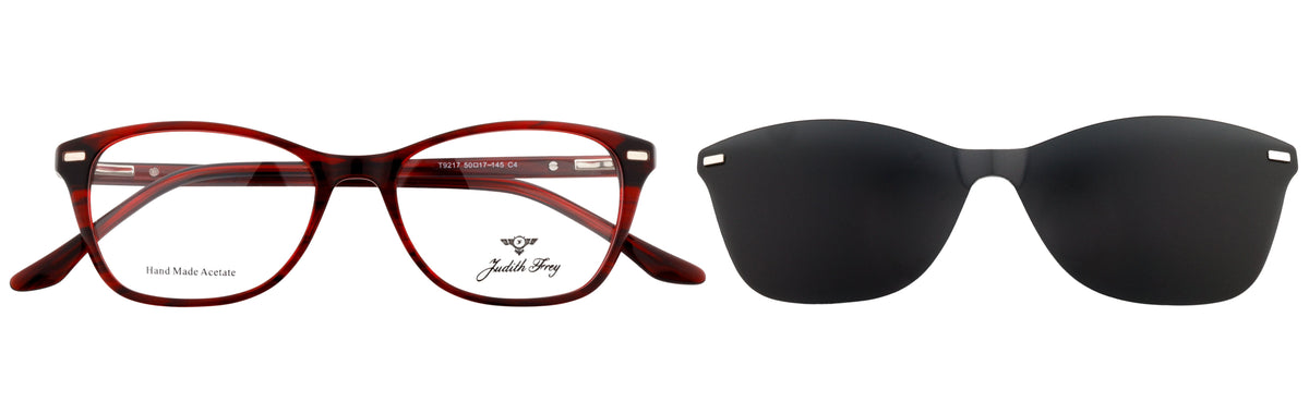 JF9217-C4-Handmade Bio Acetate-Scarlet Red - glassesbyahana.com