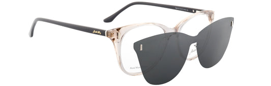JF9218-C2-Handmade Bio Acetate-Translucent Grey - glassesbyahana.com