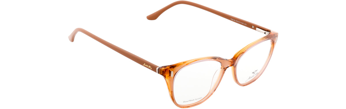 JF9218-C3-Handmade Bio Acetate-Translucent Amber - glassesbyahana.com