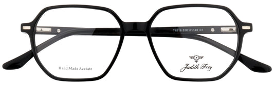 JF9219-C1-Handmade Bio Acetate-Midnight Black - glassesbyahana.com
