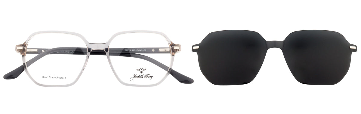 JF9219-C2-Handmade Bio Acetate-Translucent Grey - glassesbyahana.com