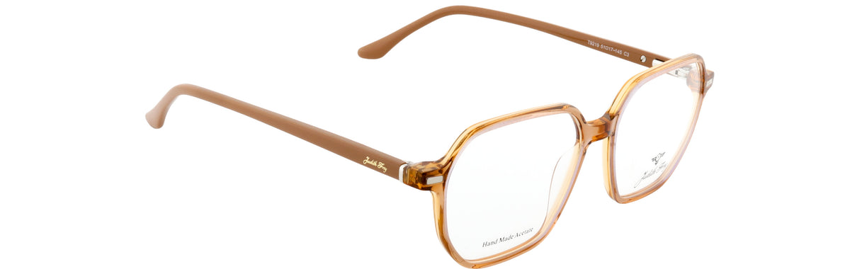 JF9219-C3-Handmade Bio Acetate-Translucent Amber - glassesbyahana.com
