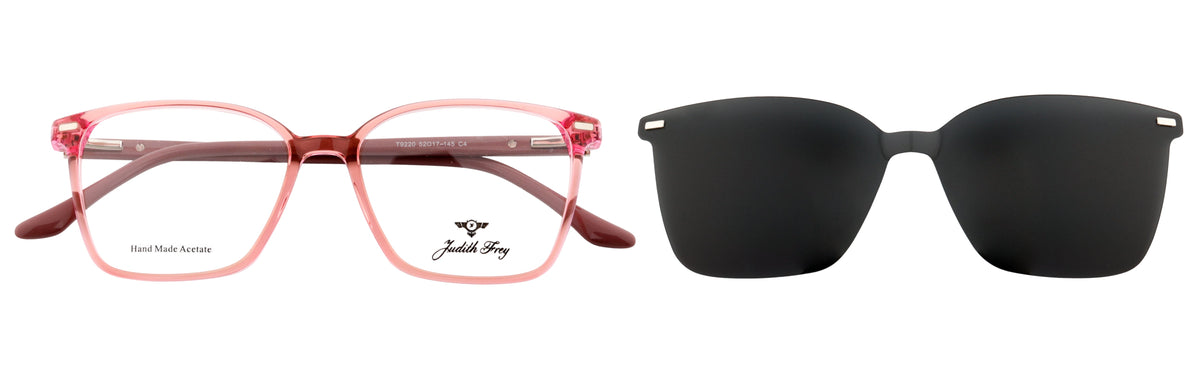 JF9220-C4-Handmade Bio Acetate-Translucent Pink - glassesbyahana.com