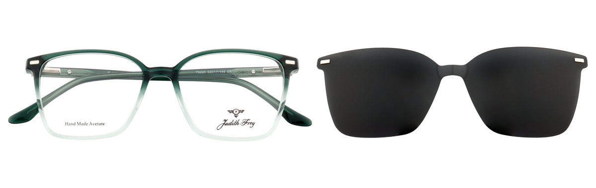 JF9220-C5-Handmade Bio Acetate-Translucent Green - glassesbyahana.com