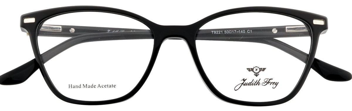 JF9221-C1-Handmade Bio Acetate-Midnight Black - glassesbyahana.com