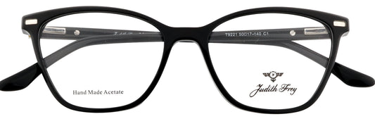 JF9221-C1-Handmade Bio Acetate-Midnight Black - glassesbyahana.com