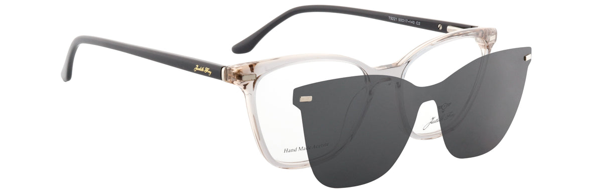 JF9221-C2-Handmade Bio Acetate-Translucent Grey - glassesbyahana.com