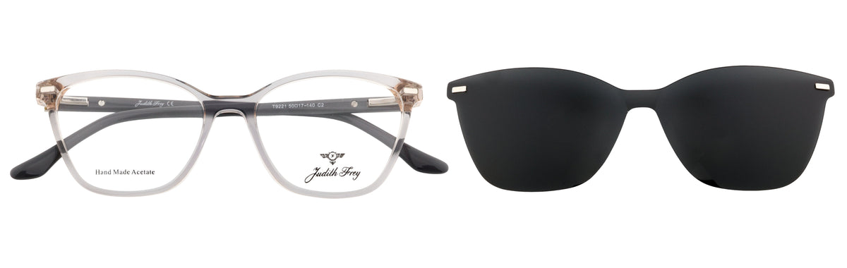 JF9221-C2-Handmade Bio Acetate-Translucent Grey - glassesbyahana.com