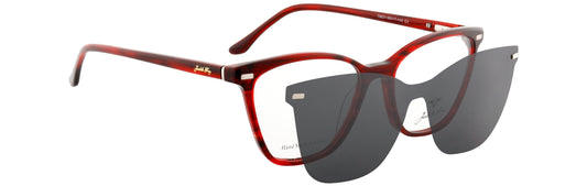 JF9221-C3-Handmade Bio Acetate-Scarlet Red - glassesbyahana.com