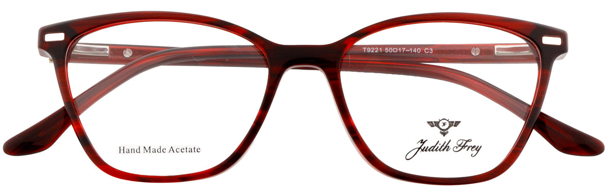 JF9221-C3-Handmade Bio Acetate-Scarlet Red - glassesbyahana.com