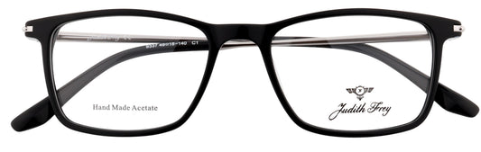 JF9337-C1-Handmade Bio Acetate-Midnight Black - glassesbyahana.com