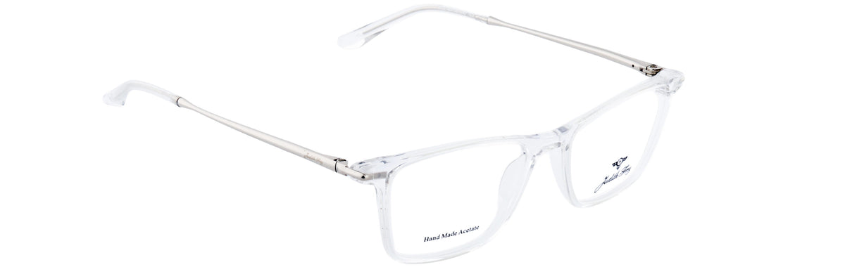JF9337-C2-Handmade Bio Acetate-Crystal Clear - glassesbyahana.com