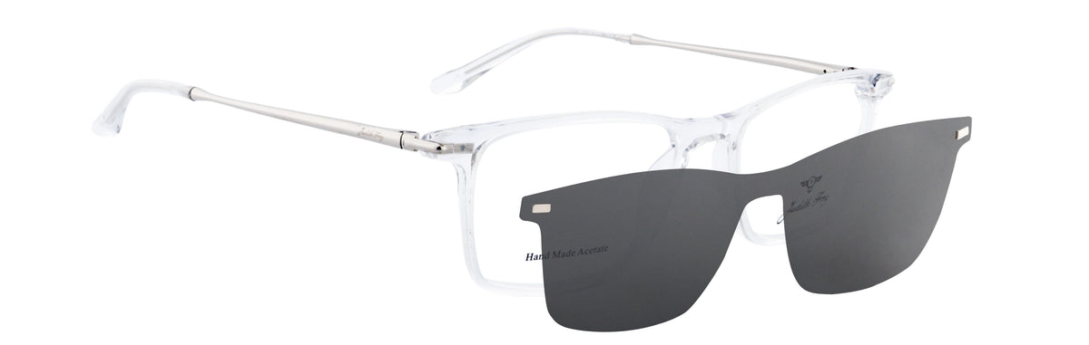 JF9337-C2-Handmade Bio Acetate-Crystal Clear - glassesbyahana.com